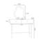 Makeup Vanity with Light mirror,2 drawers
