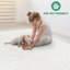 Tapis médaillon haut / bas en polypropylène crème antitaches 6 pi 7 po x 9 pi-129227888