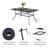 Aivo 6 - Person Patio Dining Set Umbrella Hole Included Square Table