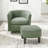 Upholstered Chair With Ottoman-743064009