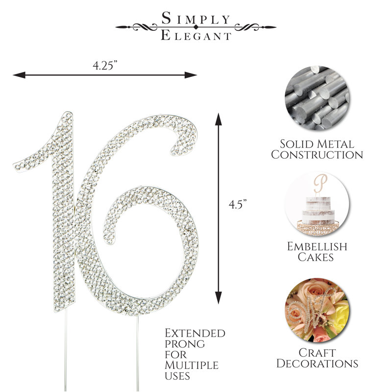 Surmatelas à gâteau 16 po rhinestone