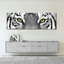 Œil de tigre blanc sur toile-244699966
