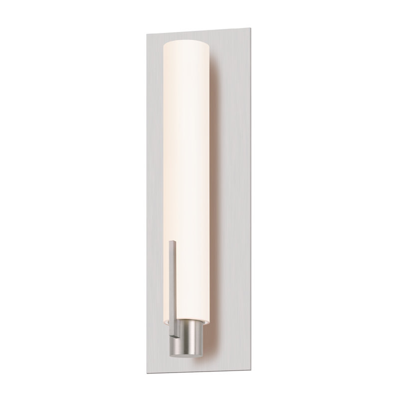 Tubo Slim 1 - Light LED Flush Mounted Sconce, Polished Chrome, Flat
