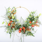 24" Every Day Pomegranate Eucalyptus Front Door Wreath