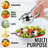 Zulay Kitchen Stainless Steel Lemon Squeezer Manual Citrus Press Juicer and Lime Squeezer-50072220