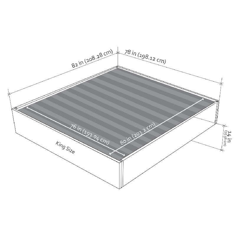 McLaglen Upholstered Bed, 150 x 200 cm, Blue