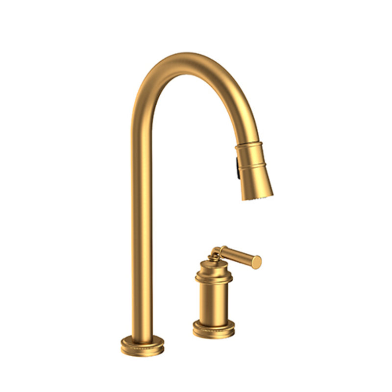 Taft Single Handle Pull Down Kitchen Faucet, Satin Bronze
