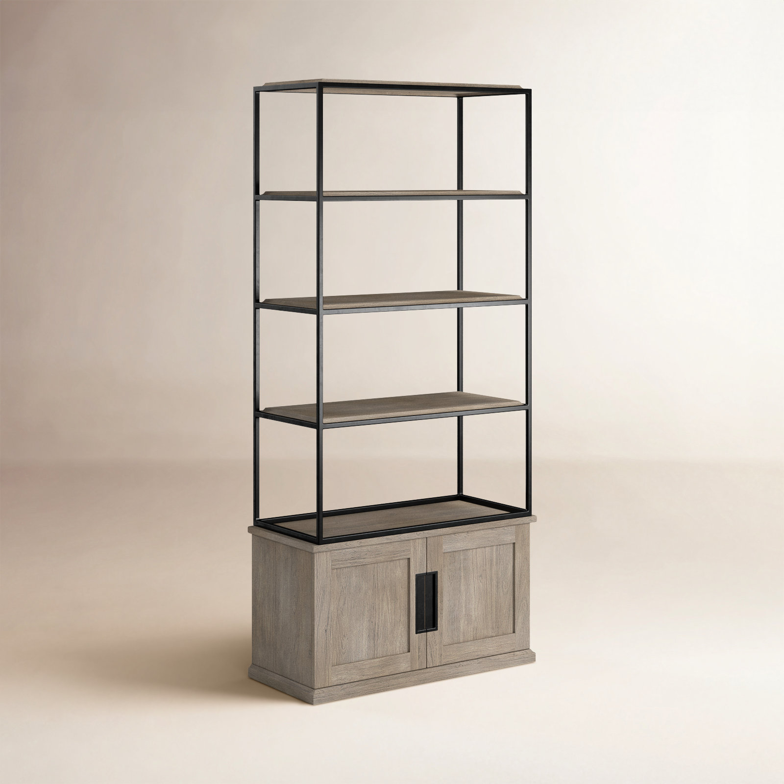 Alex Narrow Etagere Storage Bookcase