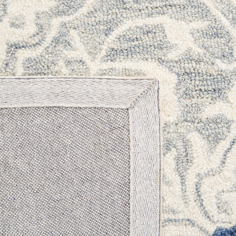 Tapis damassé en laine et en coton touffeté à la main Roslyn, Tapis de couloir 2 pi 3 po x 8 pi