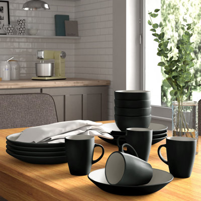 16 Piece Dinnerware Set, Service for 4