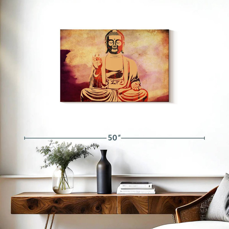 Leisha Warm Buddha, 20" H x 30" W
