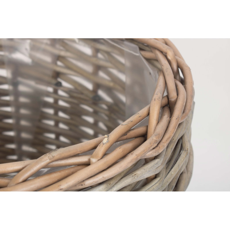 Lily Manor Wicker Planter Basket, 18cm H x 25cm W x 25cm D