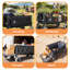 Chariot de plage très long avec roues tout-terrain de 67 pouces, capacité de 500 lb, grand chariot utilitaire avec hayon, sans assemblage requis, noir et gris-125364567