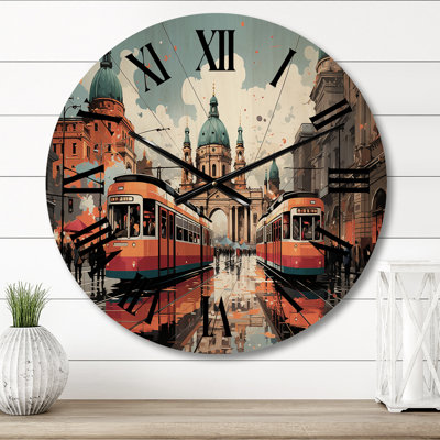 Anacamila Solid Wood Wall Clock