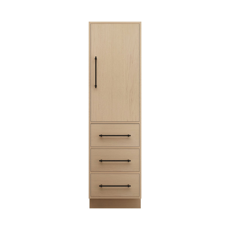 Victoria 20" Side Cabinet Freestanding, Yellow Oak