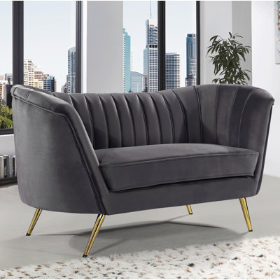 Tiberius 65'' Velvet Loveseat