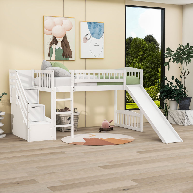 Lit mezzanine simple Estuardo par Harriet Bee, Blanc
