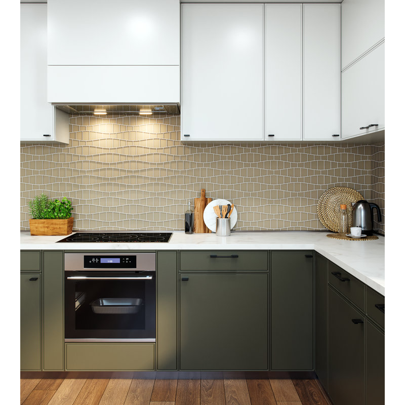 Glass Grid Mosaic Tile, Mojave Gloss