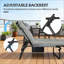 Chaise longue d'extérieur, chaise longue pliante-424070406