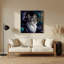 Cats Foldex, art mural gris en métal-1909027472