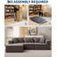 Canapé modulaire en L de 106 po avec méridienne Boneless-1457645718