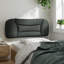 Coussin de tête de lit vidaXL gris foncé tissu Hvar 100 cm-195563289