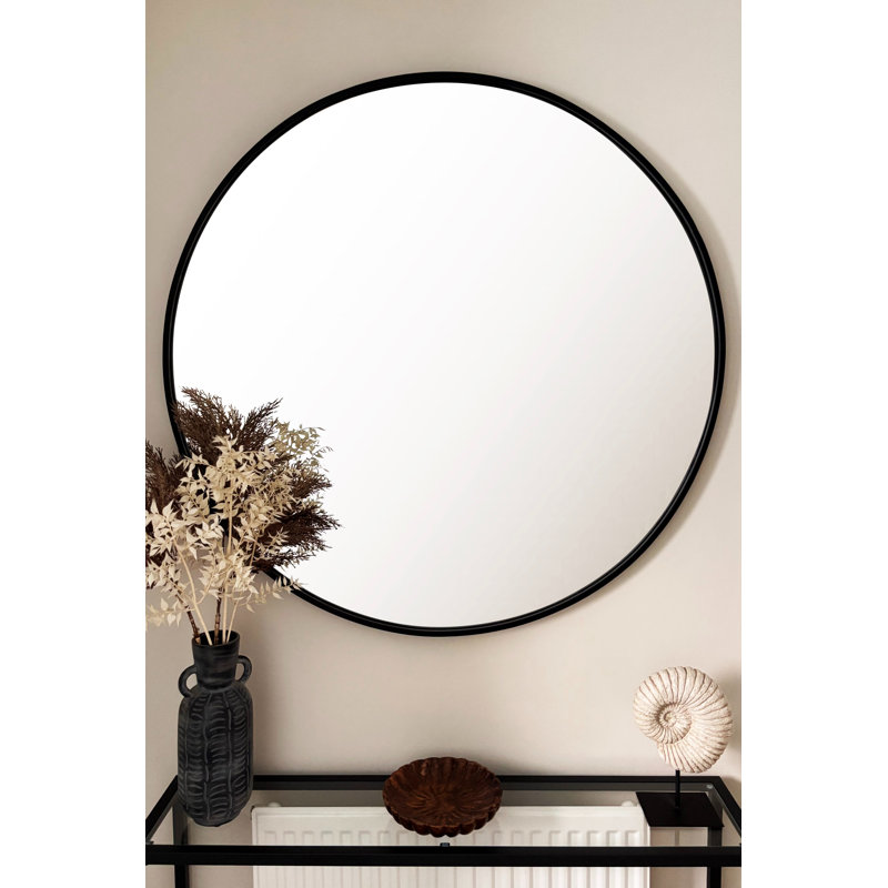 Demple Metal Round Mirror