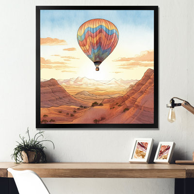 «Floating Dessert Dreamscape Hot Air Balloon II», reproduction sur toile