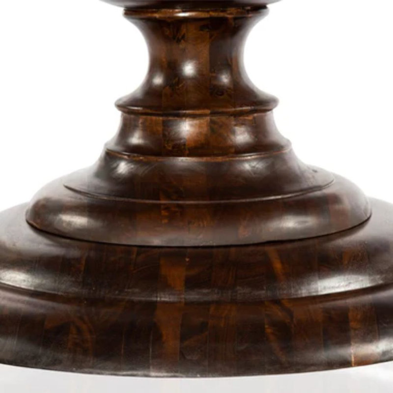 Table en bois massif Helen, Chêne, 30" H x 48" W x 48" D