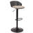 Contemporary Metal and Fabric Adjustable Air-Lift Stool, Set of 2-1822175959