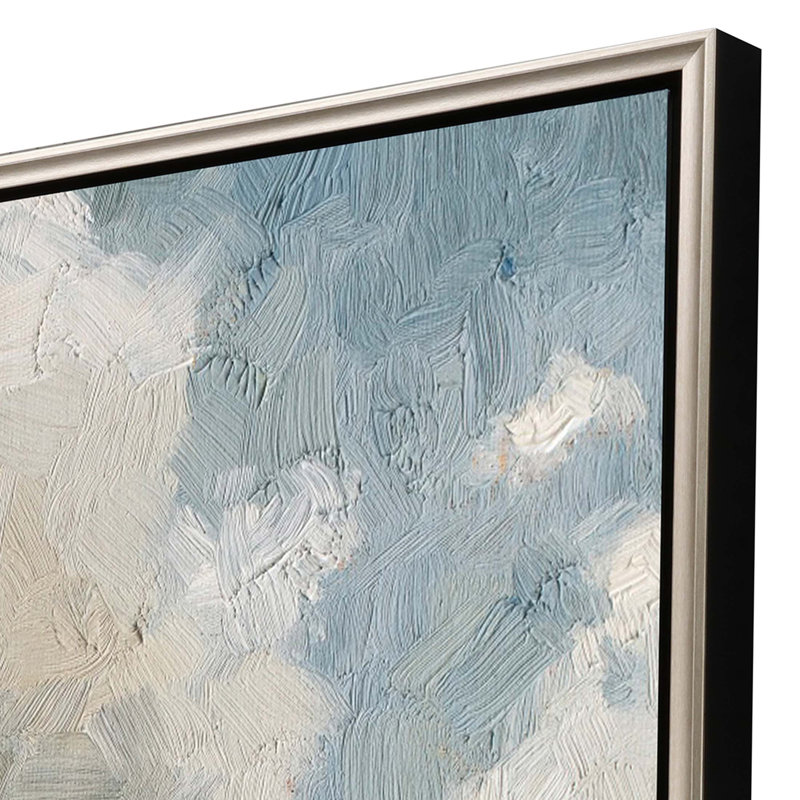 «Gathering Clouds Silver Floater Frame», art mural