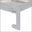Grand lit escamotable mural et USB, gris-129230769