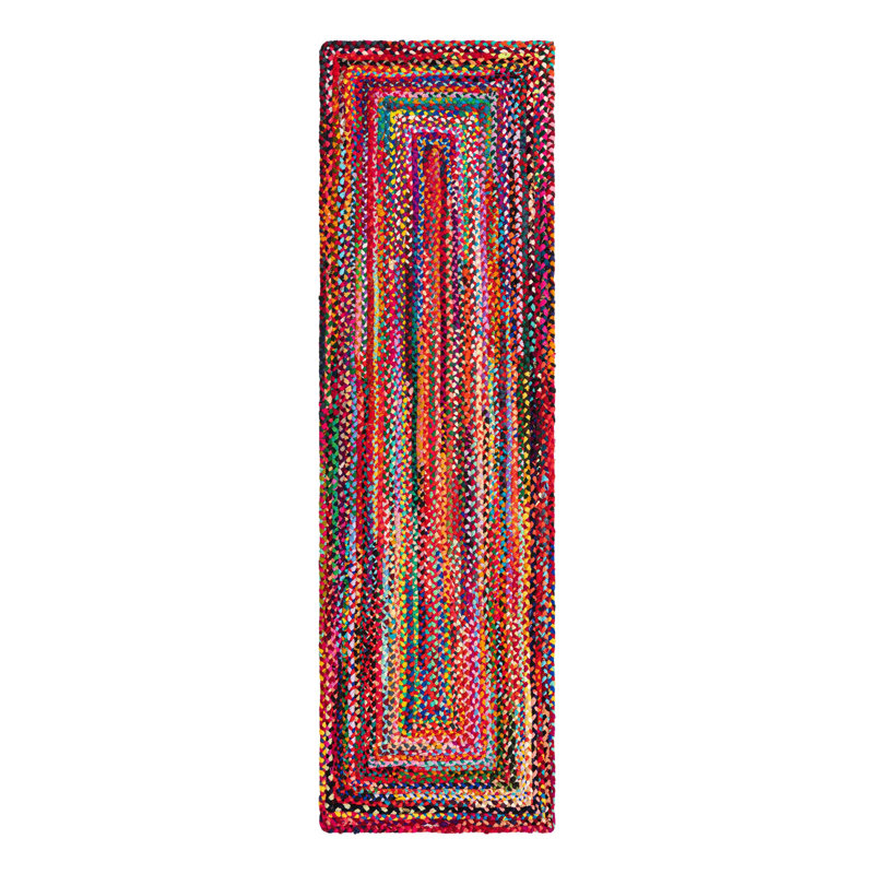 Marcantel Performance Cotton Abstract Indoor Rug, Runner 2'7" x 8'