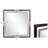 Fitzgerald Square Handcrafted Black & Brass Metal Framed Mirror