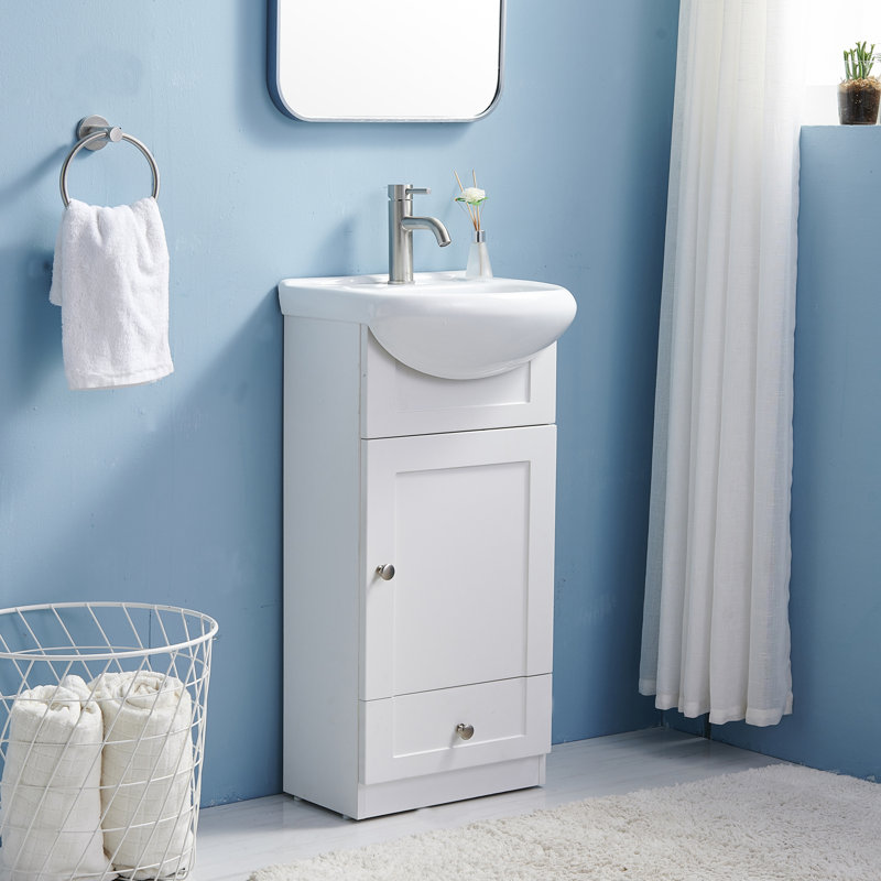 Ensemble de meuble-lavabo simple 16 po White