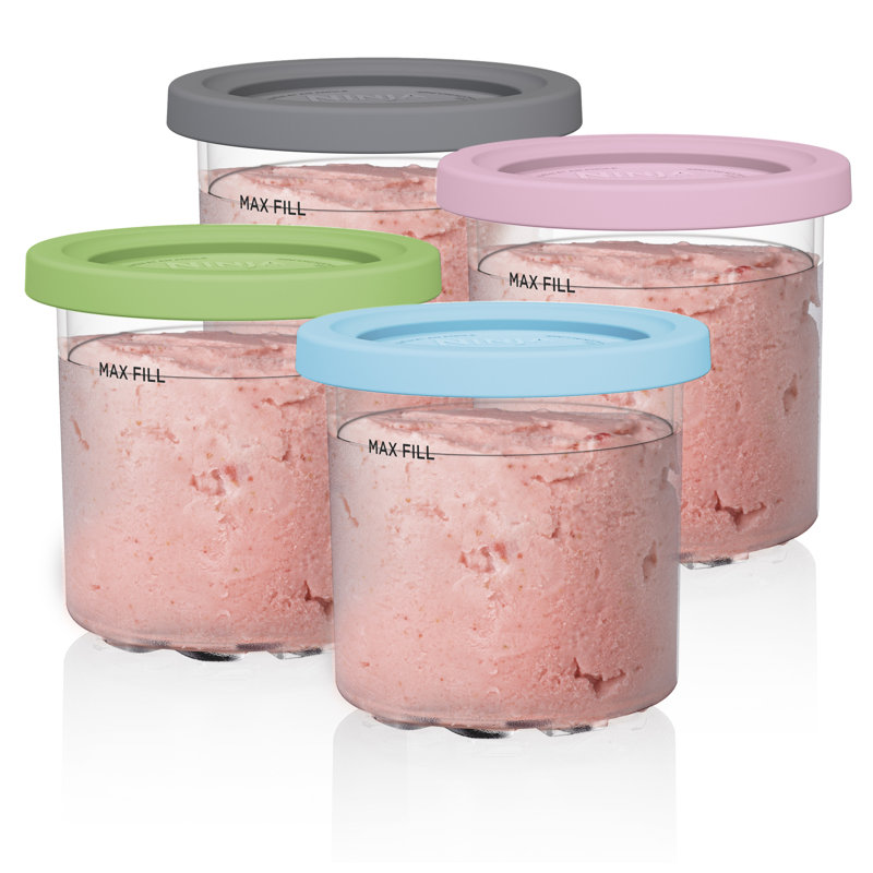 Ninja Creami Pints And Lids - 4 Pack