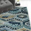 Tapis d'intérieur tissé à la machine Seafoam