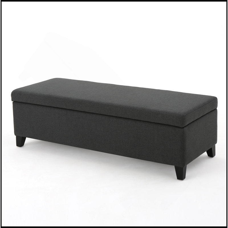 Repose-pieds charmant et pratique avec rangement pour un usage domestique polyvalent, Gris foncé