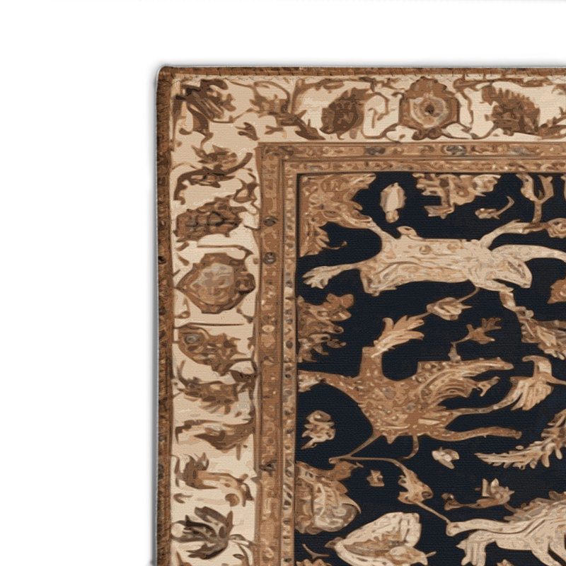 Tapis d'intérieur et d'extérieur brun Persian, Rectangulaire 2 pi x 3 pi