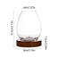Porte-bougie en verre transparent Art en forme d'œuf Porte-bougie Vintage Home