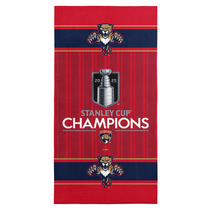 NHL Florida Panthers Champs Unify Beach Towel – Hockey Themed Pool or Beach Towel, Soft and Absorbent – 30 x 60 inches