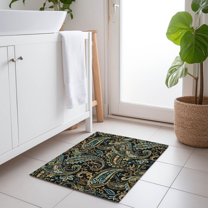 Tapis intérieur / extérieur Kinslee, Rectangle 1 pi 8 po x 2 pi 6 po