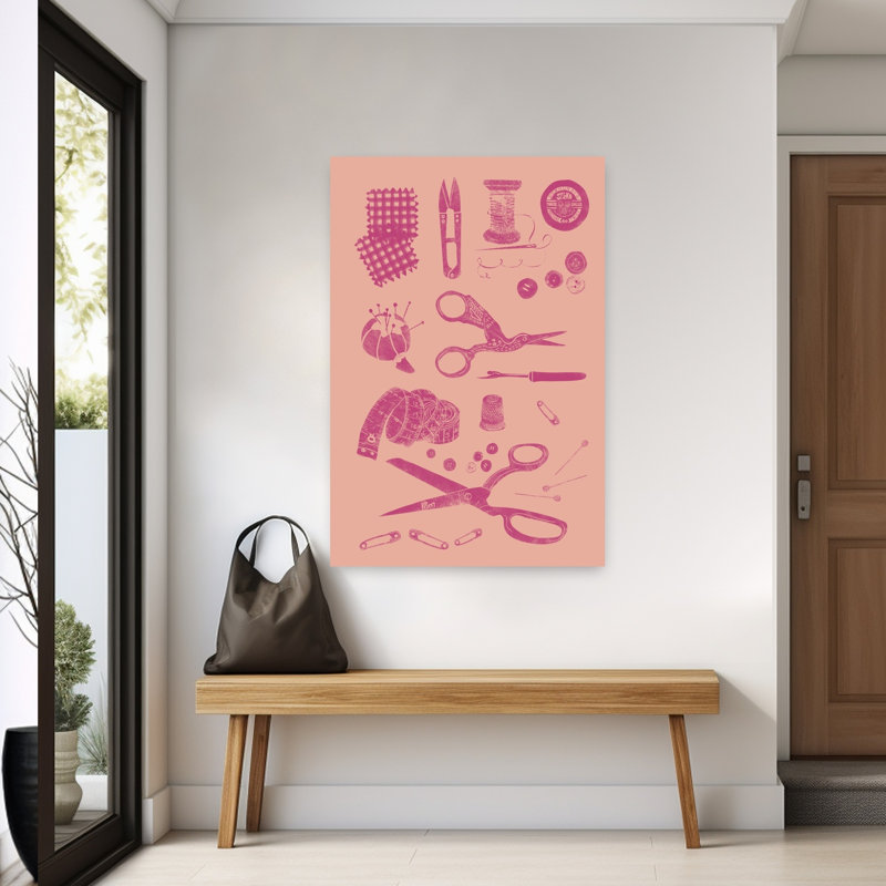 Art mural abstrait rétro, H 60 po x l 40 po