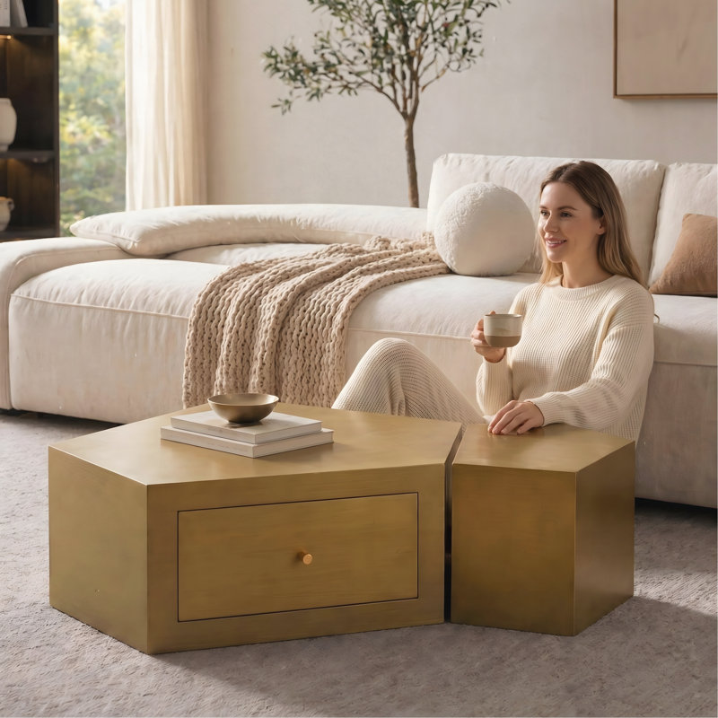 Ensemble de 2 tables gigognes Modern Modern