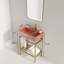 Ensemble de meuble-lavabo autoportant avec lavabo en céramique et console de salle de bain-596401787-596401790