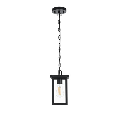 Luminaire suspendu d'extérieur 6 pouces noir Mershon