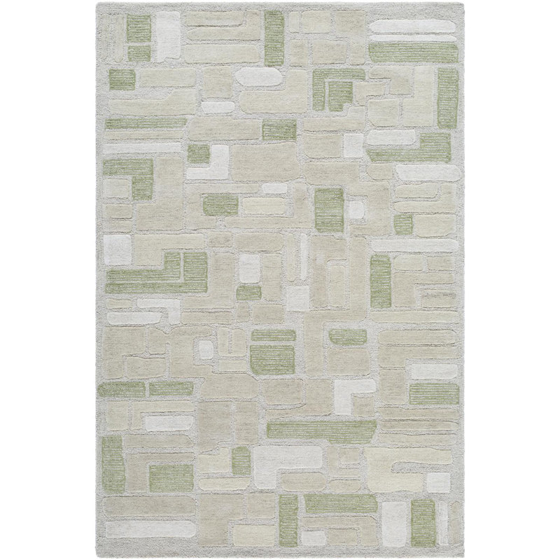 Liborius Handmade Indoor Rug, Rectangle 5' x 7'6"
