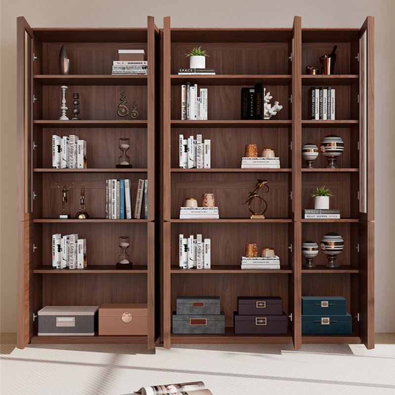 High quality black walnut bookcase