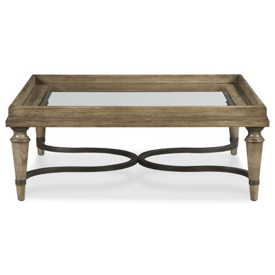 Monogram Glass Cocktail Table