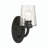 Saratoga 12" H 1-Light Steel Armed Vanity Sconce with Glass Shade-1862204360